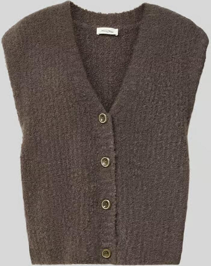 American vintage relaxed fit bodywarmer met alpacawol-aandeel model 'Zolly'