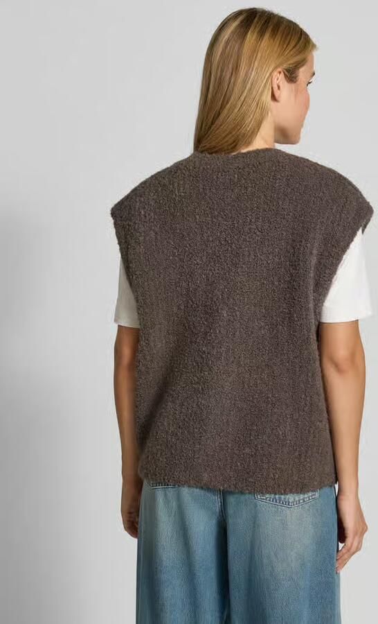 American vintage relaxed fit bodywarmer met alpacawol-aandeel model 'Zolly' - Foto 3