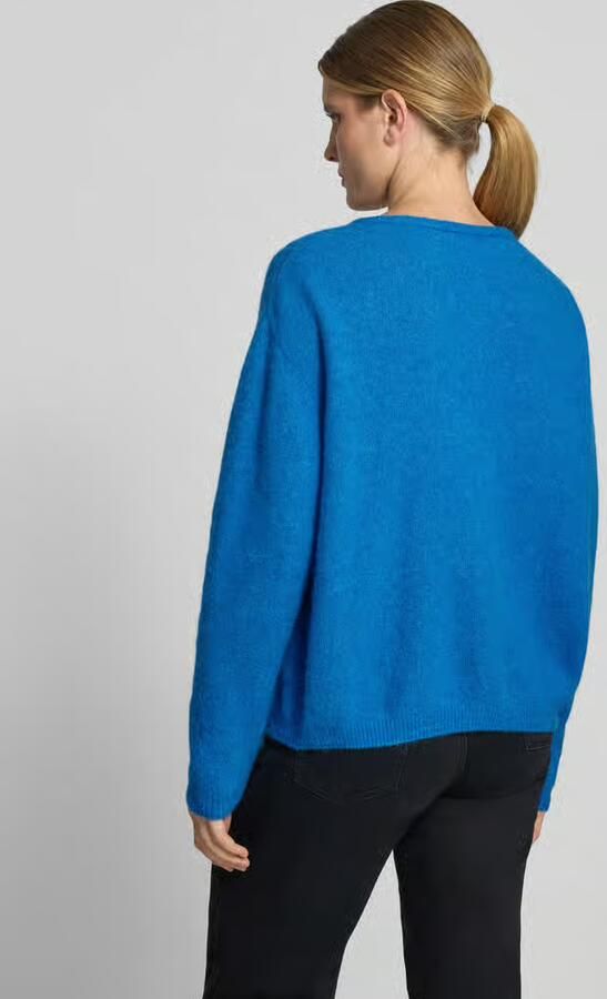 American vintage relaxed fit gebreid jack van wolmix met aandeel linnen - Foto 3
