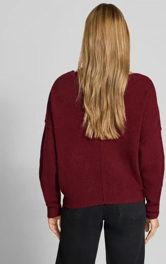 American vintage relaxed fit gebreide pullover van materiaalmix met linnengehalte - Foto 2