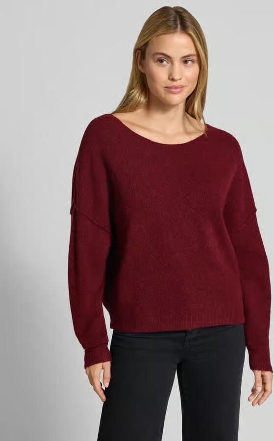 American vintage relaxed fit gebreide pullover van materiaalmix met linnengehalte - Foto 3