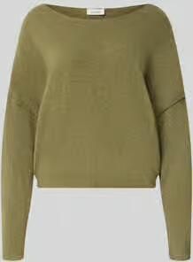 American vintage relaxed fit gebreide pullover van materiaalmix met linnengehalte