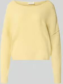 American vintage relaxed fit gebreide pullover van materiaalmix met linnengehalte