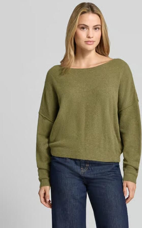 American vintage relaxed fit gebreide pullover van materiaalmix met linnengehalte - Foto 2