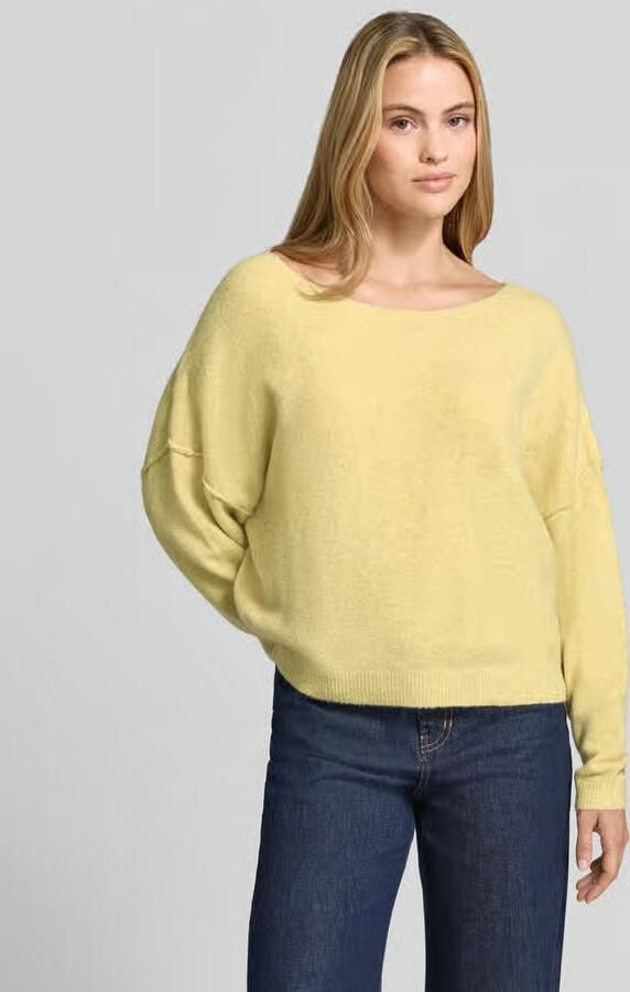 American vintage relaxed fit gebreide pullover van materiaalmix met linnengehalte - Foto 2
