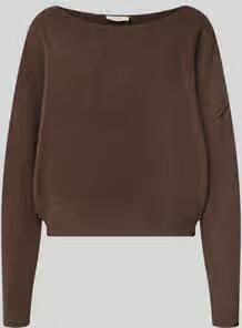 American vintage relaxed fit gebreide pullover van materiaalmix met linnengehalte