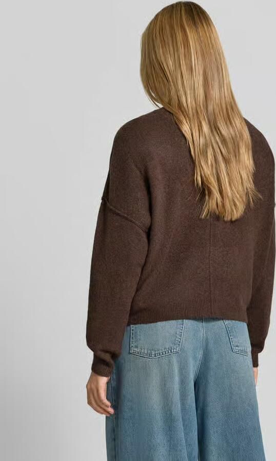 American vintage relaxed fit gebreide pullover van materiaalmix met linnengehalte - Foto 3