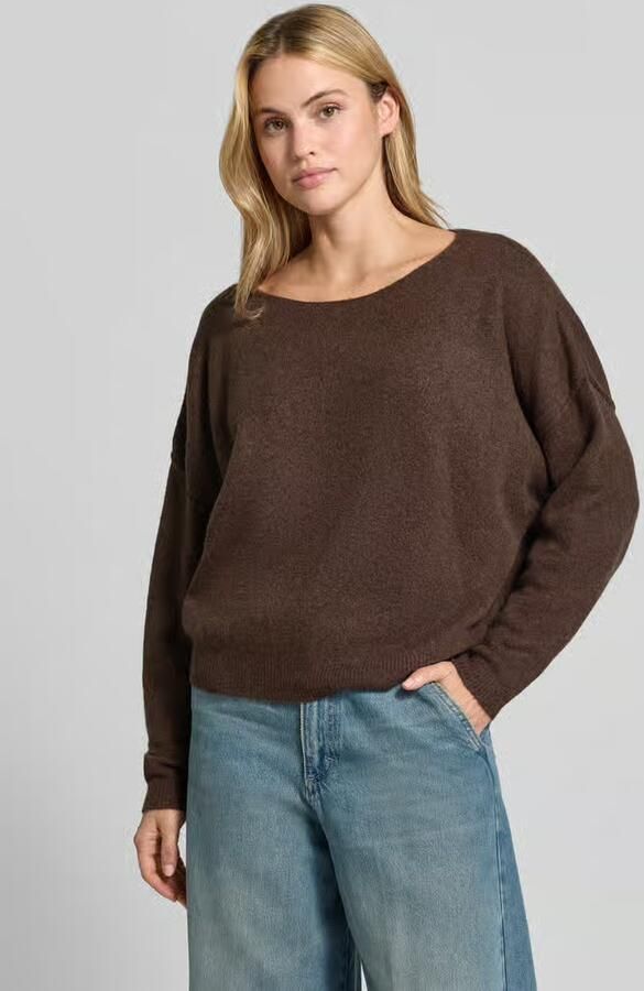 American vintage relaxed fit gebreide pullover van materiaalmix met linnengehalte - Foto 2