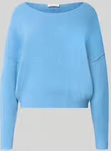 American vintage relaxed fit gebreide pullover van materiaalmix met linnengehalte