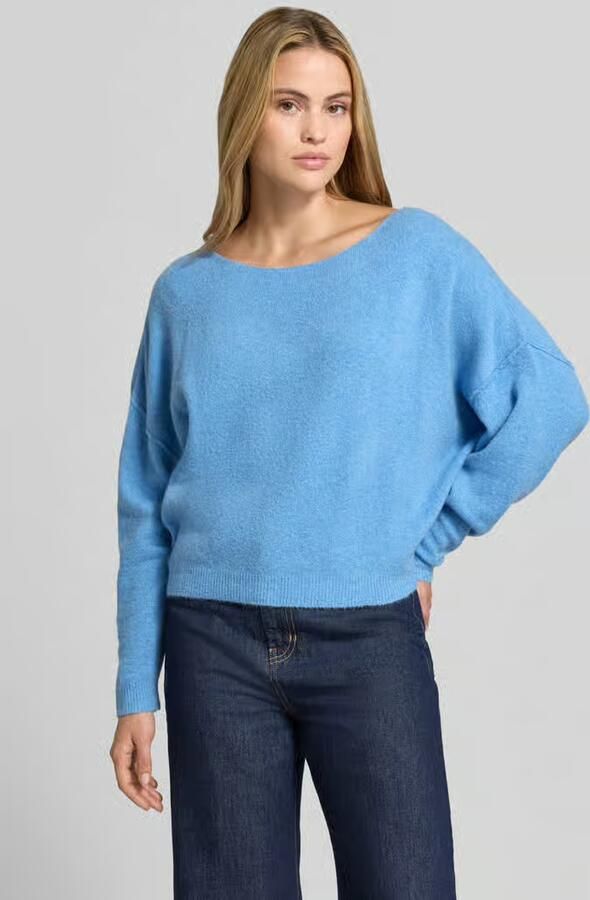 American vintage relaxed fit gebreide pullover van materiaalmix met linnengehalte - Foto 2