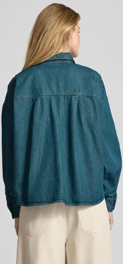 American vintage Relaxed FIT jeansblouse met overhemdkraag model 'OZYR'