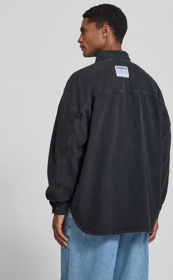 American vintage relaxed fit jeanshemd met kentkraag model 'JAZY'