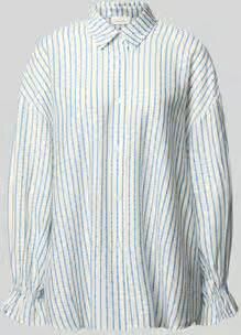American vintage relaxed fit overhemdblouse van lyocellmix model 'ZIVOW'