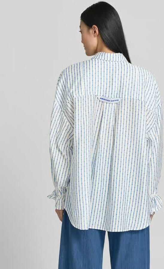 American vintage relaxed fit overhemdblouse van lyocellmix model 'ZIVOW' - Foto 3