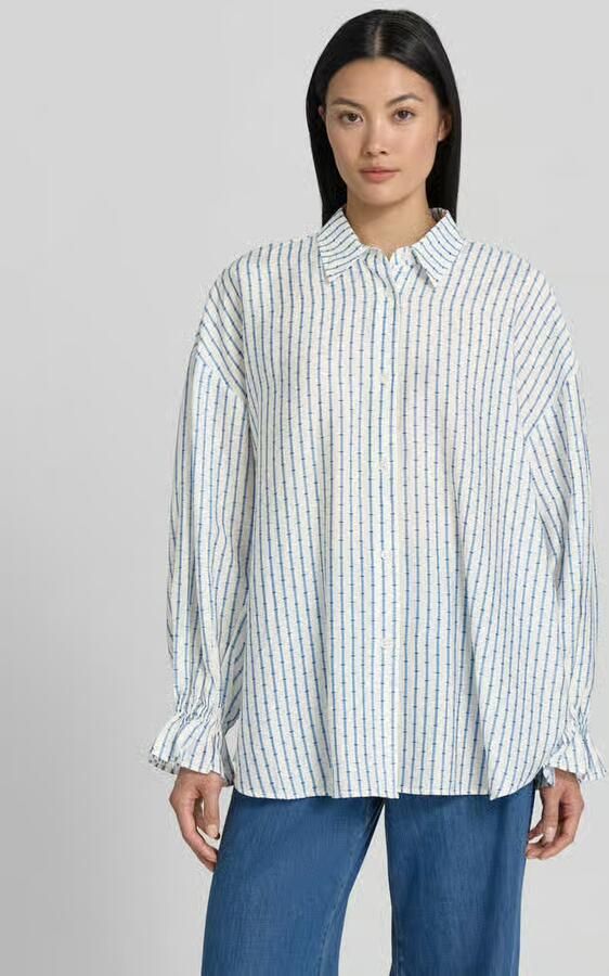 American vintage relaxed fit overhemdblouse van lyocellmix model 'ZIVOW' - Foto 2
