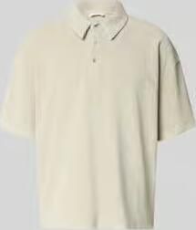 American vintage relaxed fit poloshirt met knoopsluiting model 'BIEBAY'