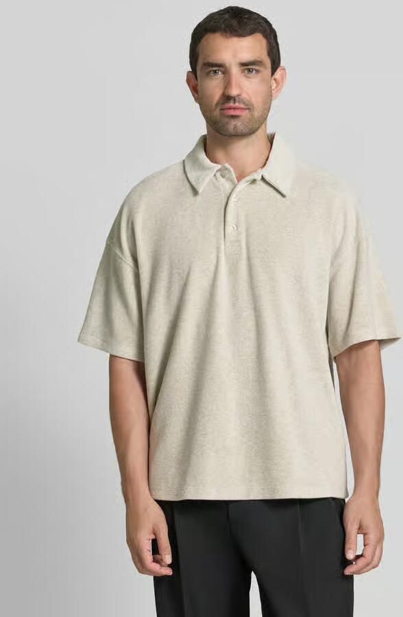 American vintage relaxed fit poloshirt met knoopsluiting model 'BIEBAY' - Foto 2
