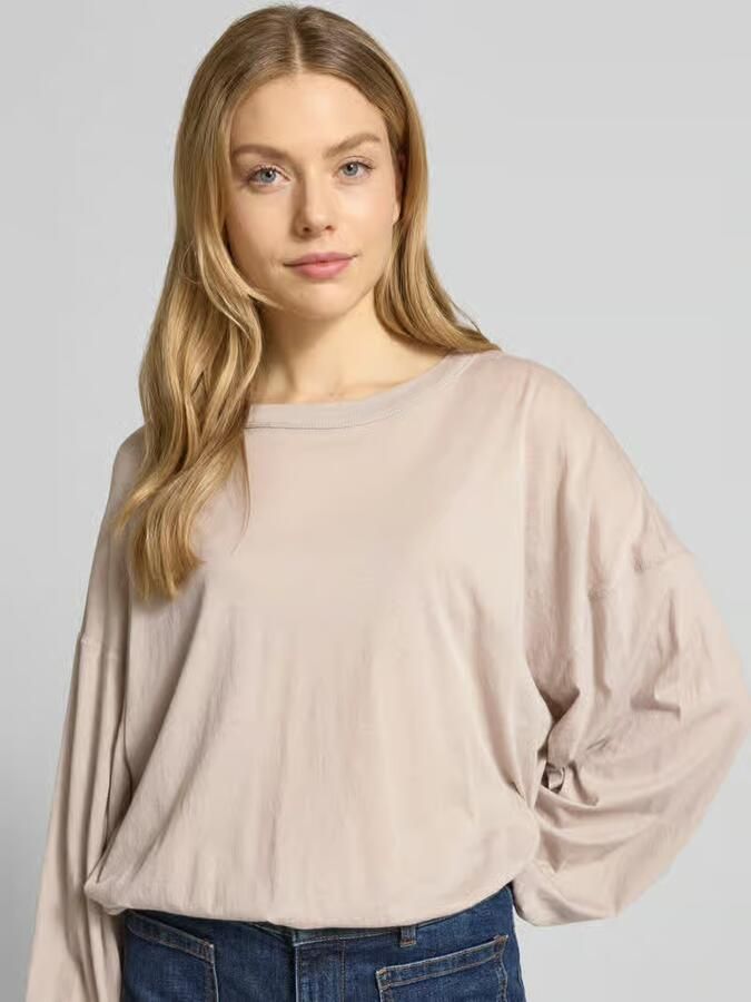 American vintage relaxed fit shirt met lange mouwen met elastische boorden model 'Laloom