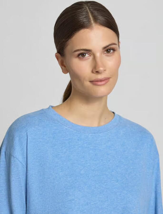 American vintage Shirt met lange mouwen met geribde ronde hals