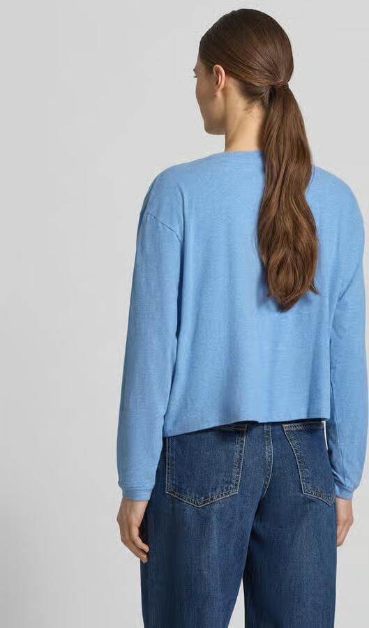 American vintage Shirt met lange mouwen met geribde ronde hals
