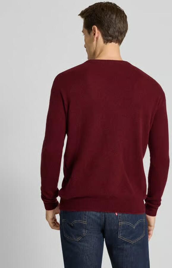 American vintage slim fit gebreide pullover van kasjmiermix model 'RAXOW'