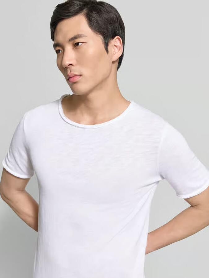 American vintage slim fit T-shirt met ronde hals model 'Sonoma'