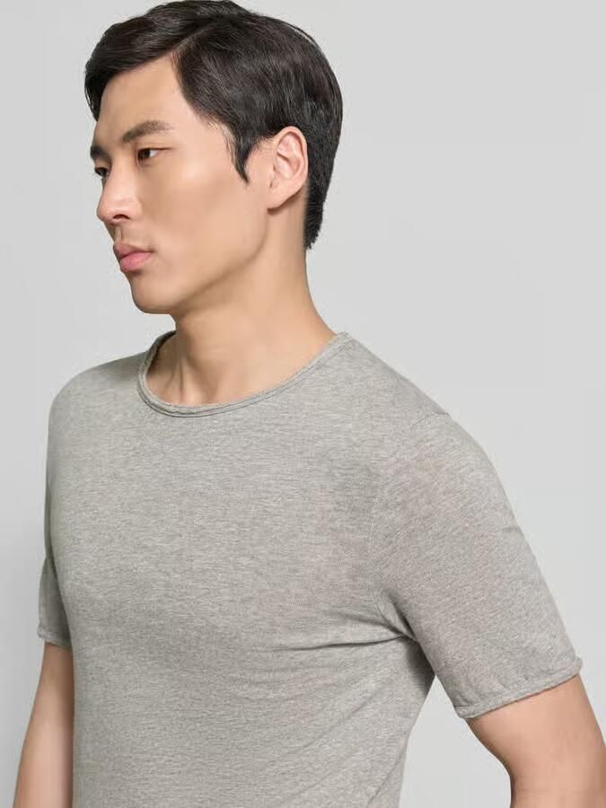 American vintage slim fit T-shirt met ronde hals model 'Sonoma'