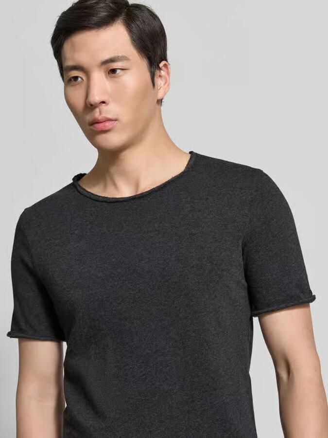 American vintage slim fit T-shirt met ronde hals model 'Sonoma'