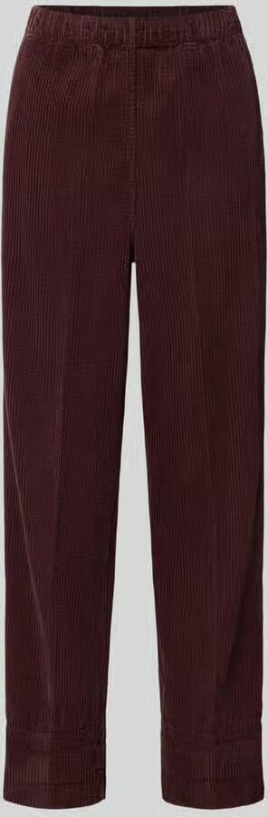 American vintage straight fit broek van pure viscose model 'Padow'