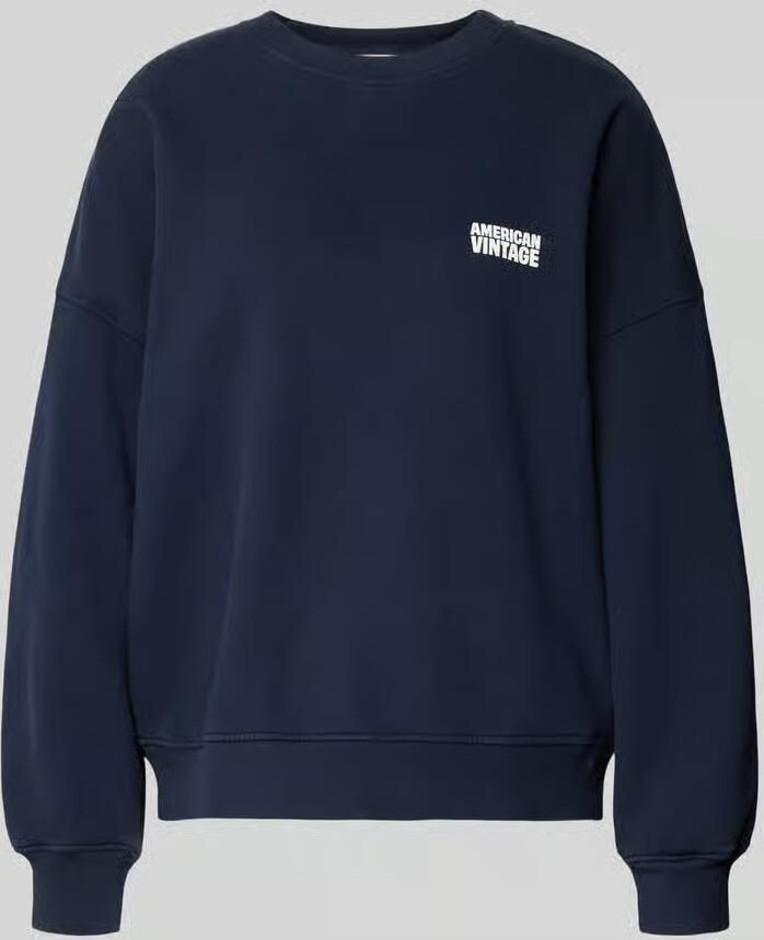 American vintage Sweatshirt met labelprint model 'PLIZZY'
