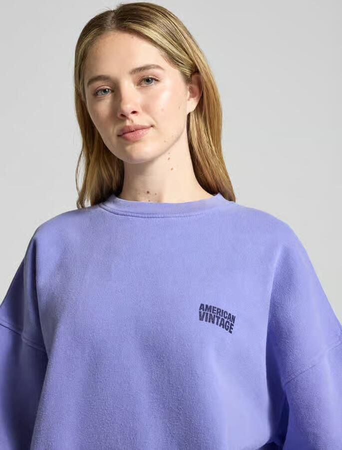 American vintage Sweatshirt met labelprint model 'PLIZZY' - Foto 2