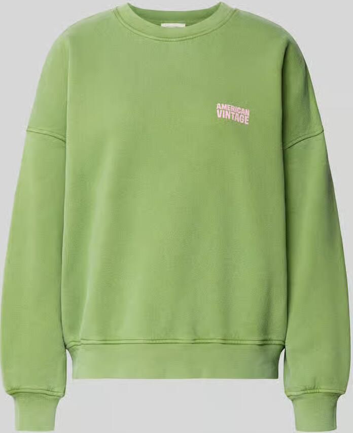 American vintage Sweatshirt met labelprint model 'PLIZZY'