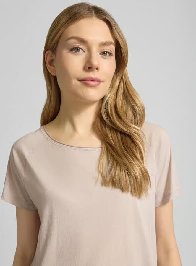 American vintage T-shirt met boothals model 'LALOOM'