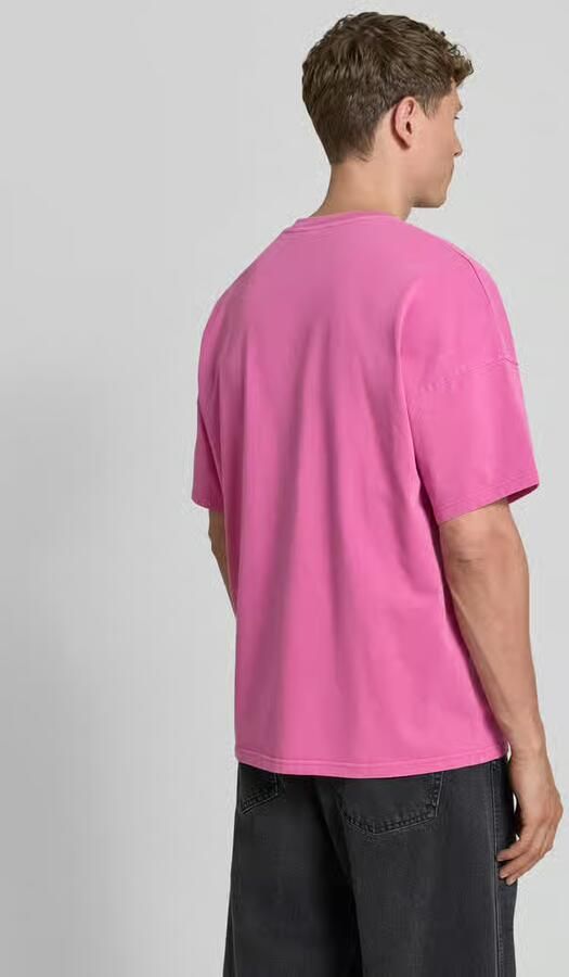 American vintage T-shirt met geribde ronde hals model 'FIZVALLEY' - Foto 3