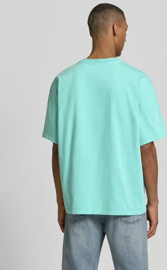 American vintage T-shirt met geribde ronde hals model 'FIZVALLEY' - Foto 3