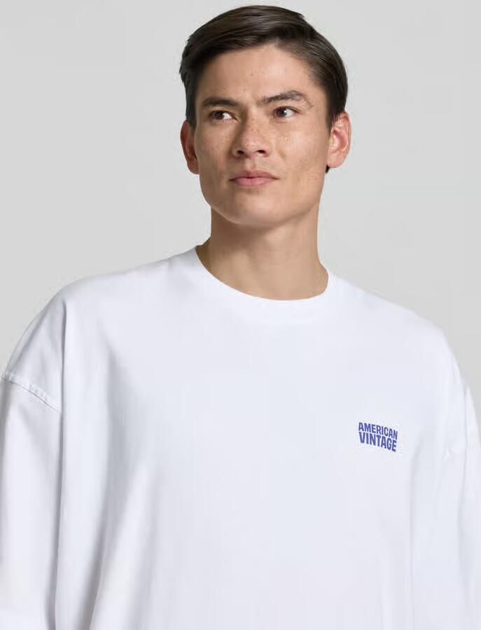 American vintage T-shirt met logoprint model 'GIXY'