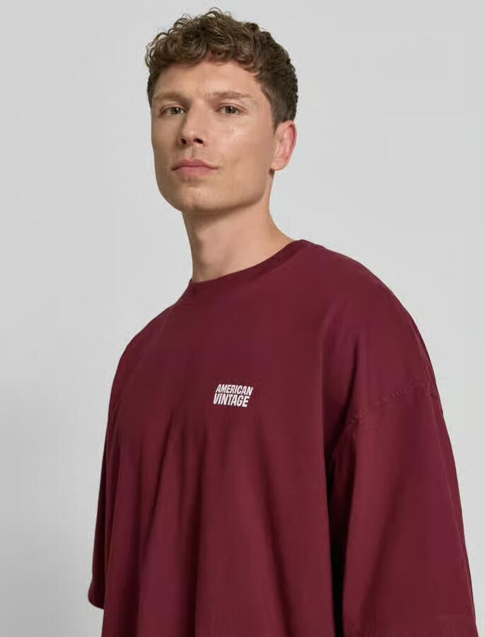 American vintage T-shirt met logoprint model 'GIXY'