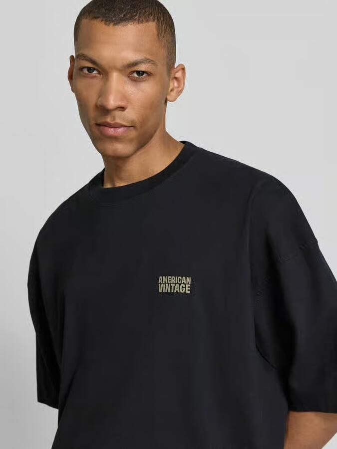 American vintage T-shirt met logoprint model 'GIXY'