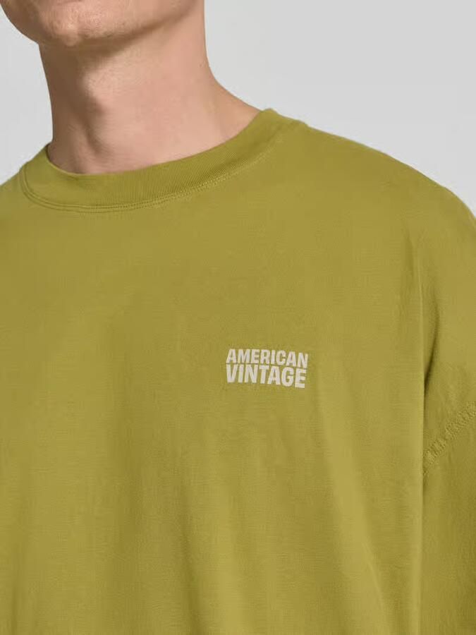 American vintage T-shirt met logoprint model 'GIXY'
