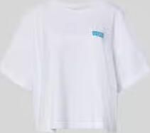 American vintage T-shirt met overgesneden schouders model 'GIXY'