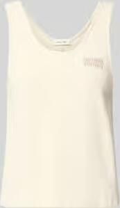 American vintage Top van badstof met labelstitching model 'FUXOW'