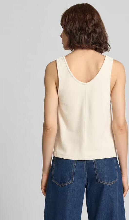 American vintage Top van badstof met labelstitching model 'FUXOW' - Foto 3
