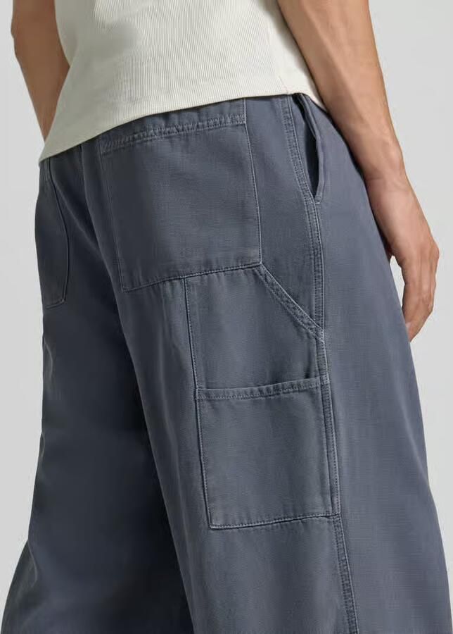 American vintage wide fit jeans met deels elastische band model 'Lycaz'