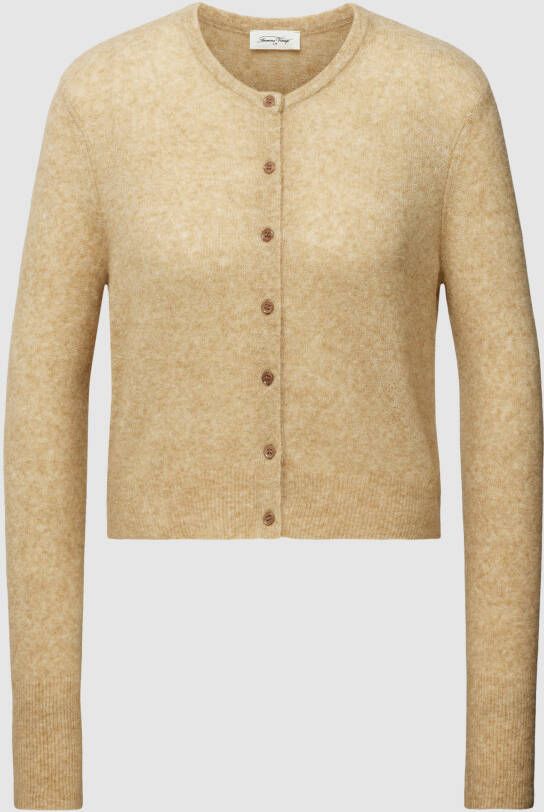 American vintage Vest met ronde hals