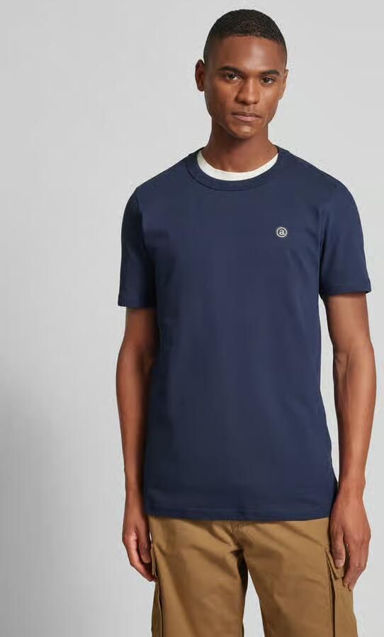 ANERKJENDT Heren Polo's & T-shirts Akrod Noos Tee Donkerblauw - Foto 4