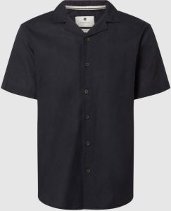 Anerkjendt Donkerblauwe Casual Overhemd Akleo Linen Shirt