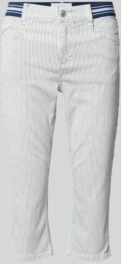 Angels Slim fit capribroek met elastische band model 'Ana' - Foto 2