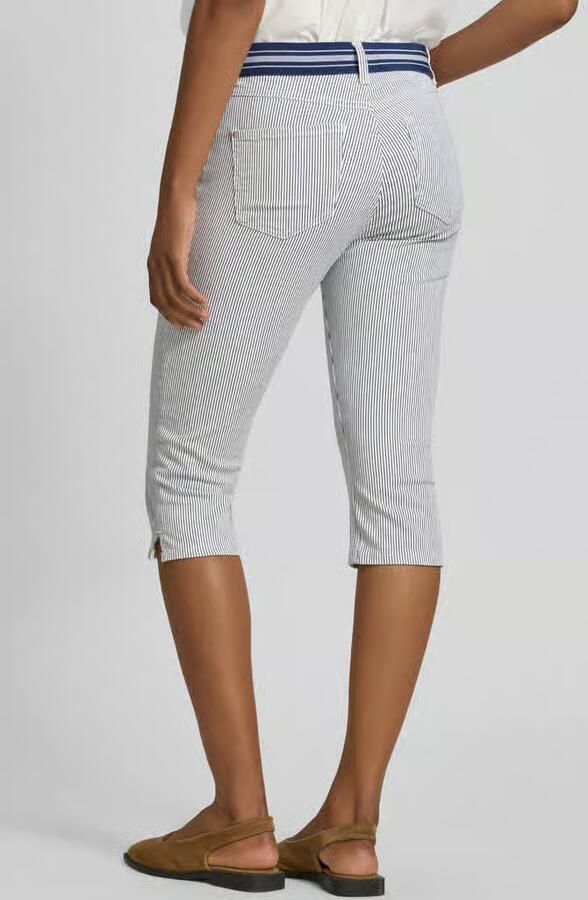 Angels Slim fit capribroek met elastische band model 'Ana'