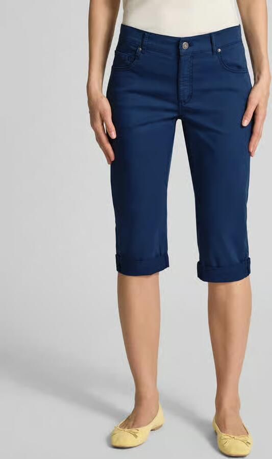 Angels Slim fit capribroek in 5-pocketmodel model 'Turn up'