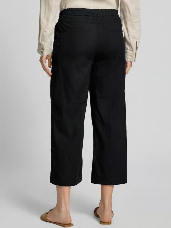 Angels Straight leg stoffen broek met elastische band model 'Linn' - Foto 3